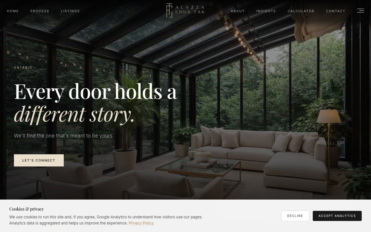 Alyzza Chua Tak professional portfolio website