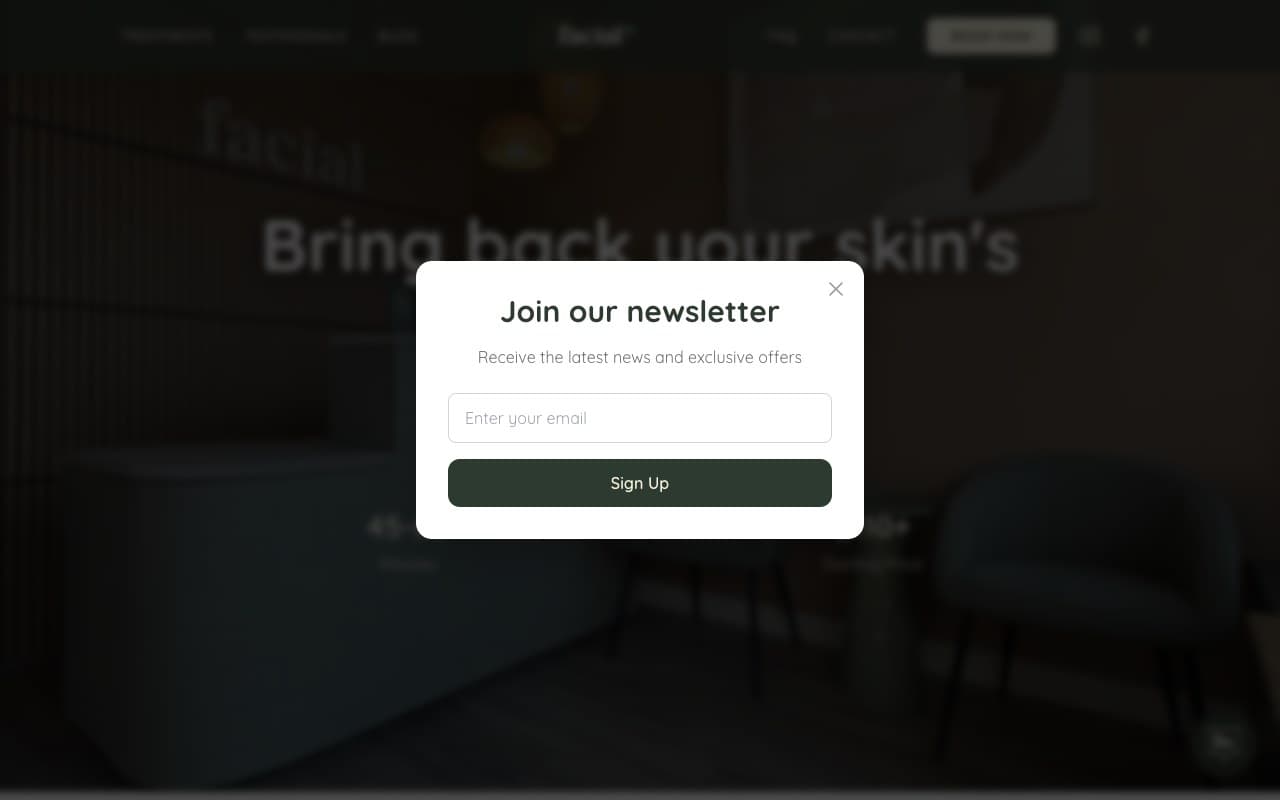 FacialPlus medical aesthetics website